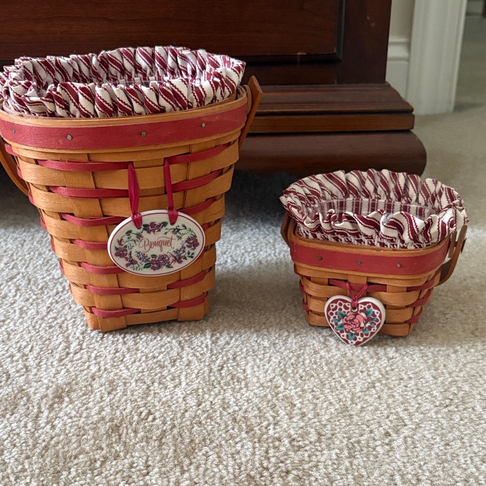 Longaberger Sweetheart Baskets